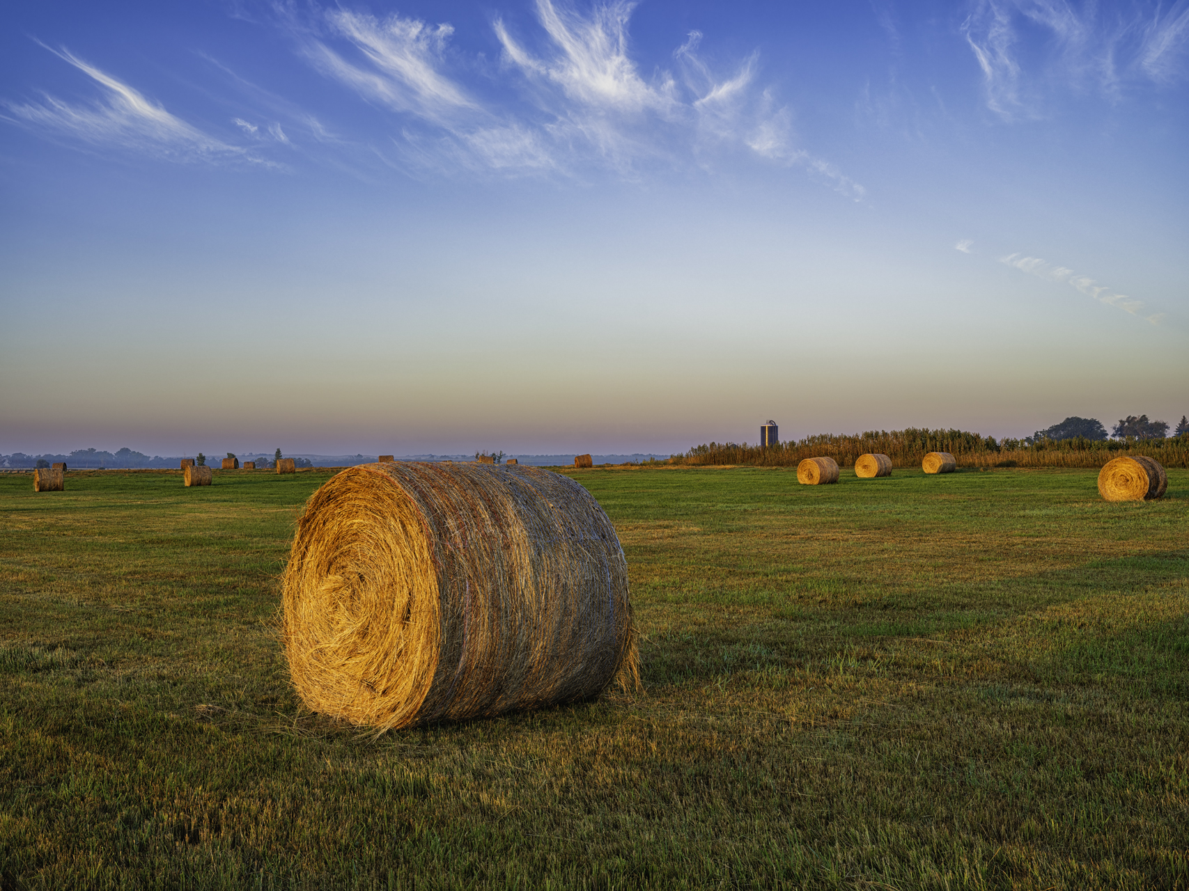 Hay Bale Morning IV