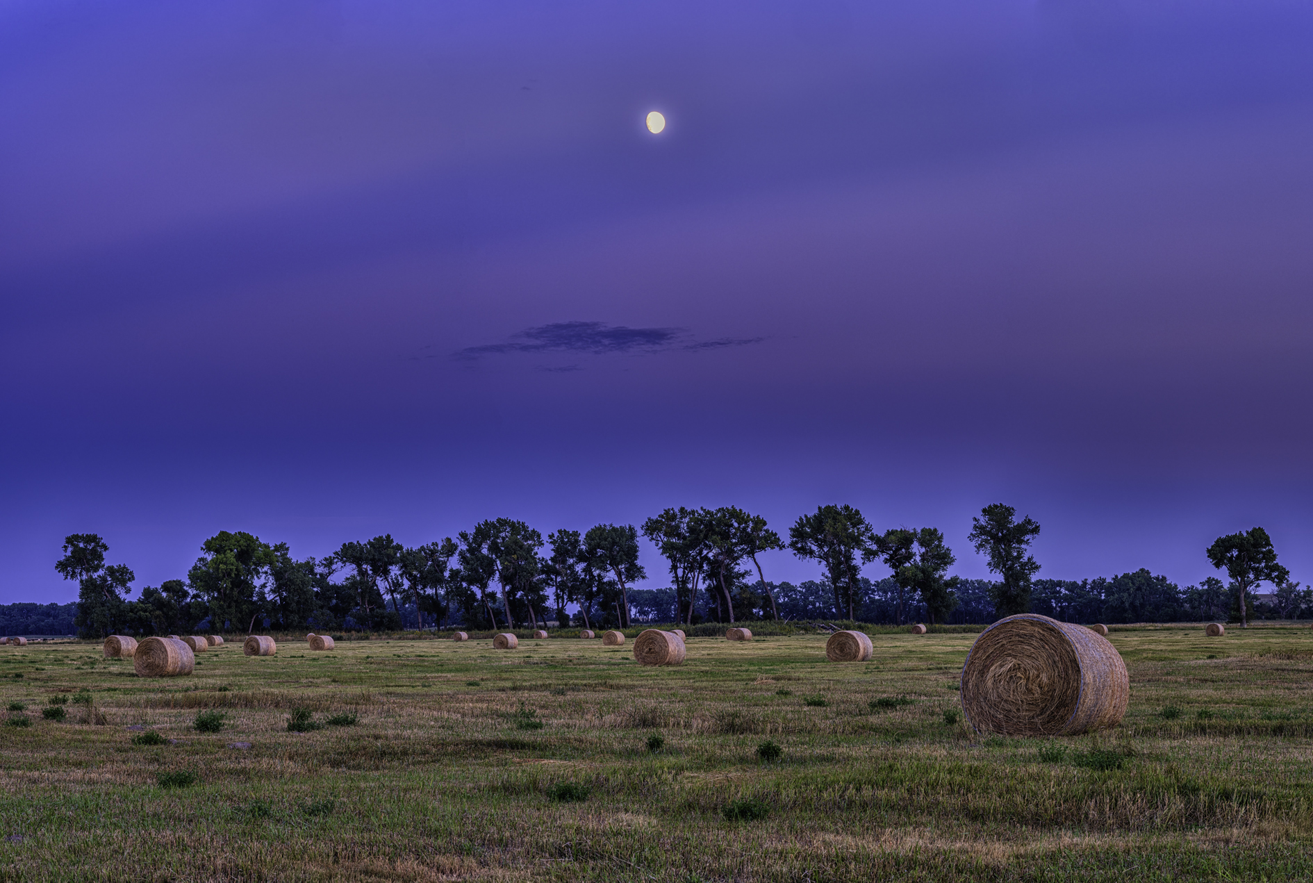 Moon Over the Bales