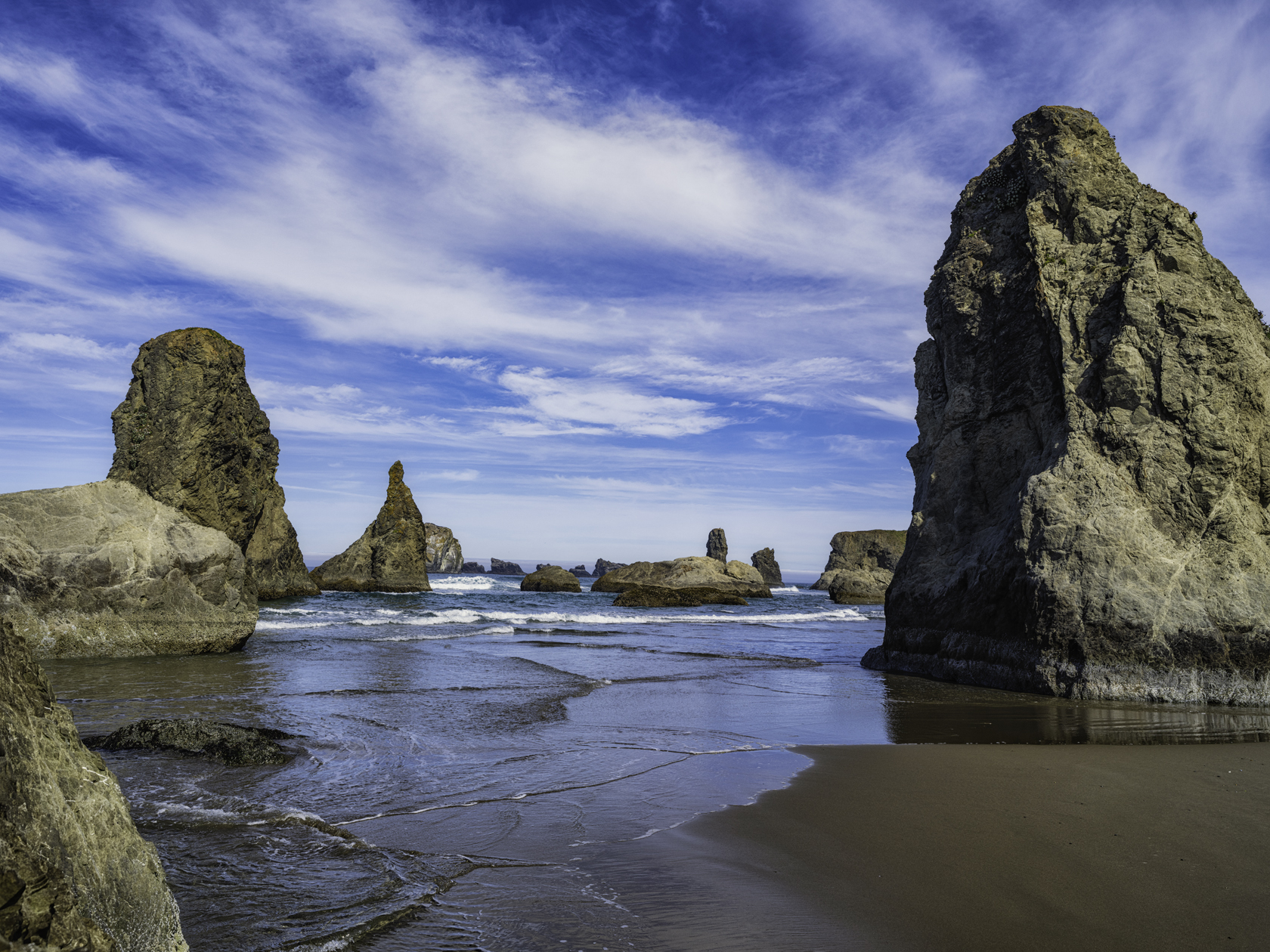 Morning at the Sea Stacks II