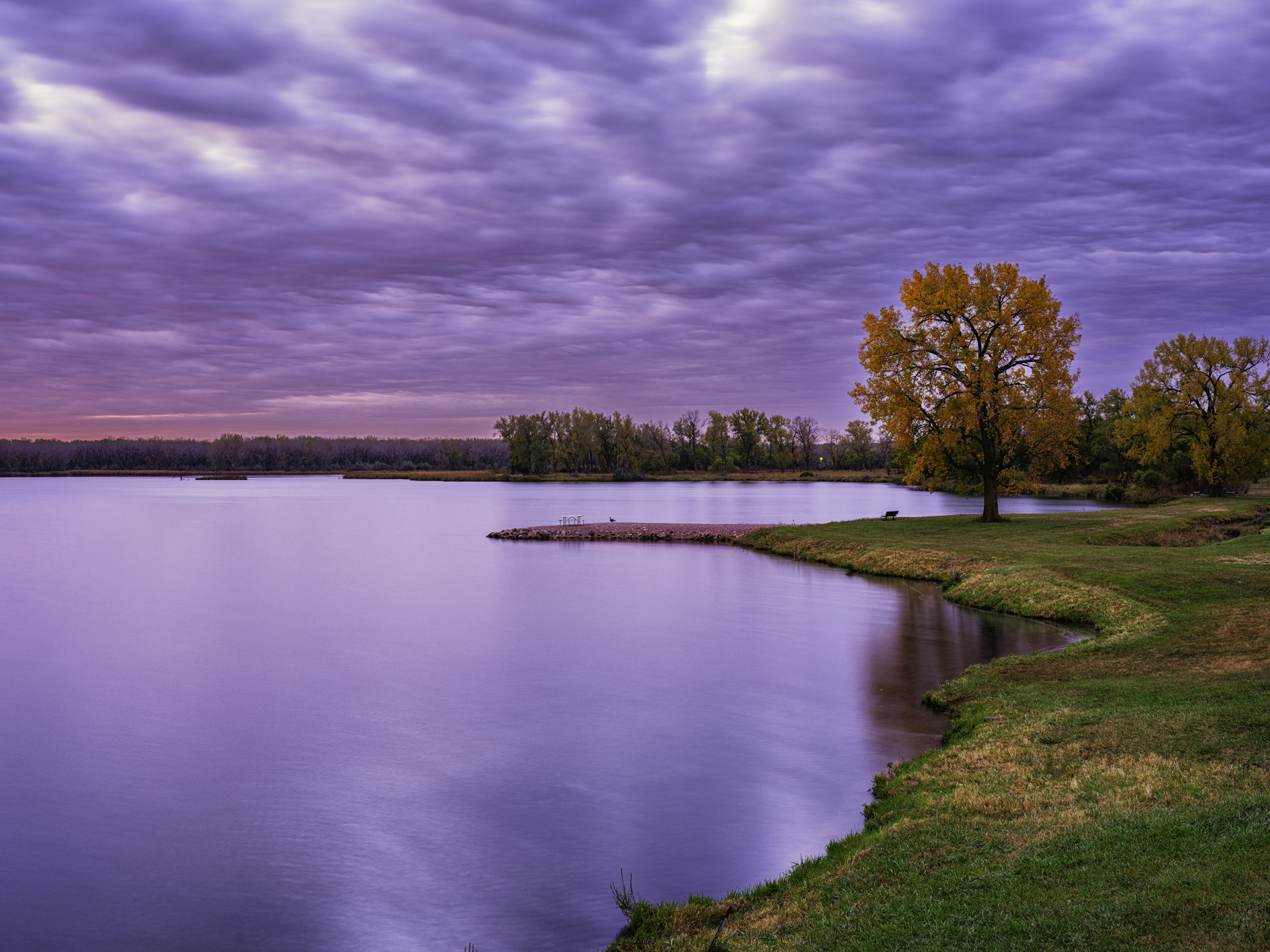 October Morning at the Lake
