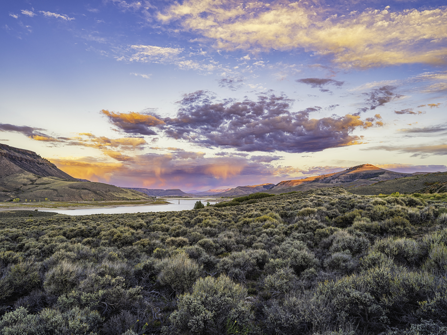 Sundown at Blue Mesa II