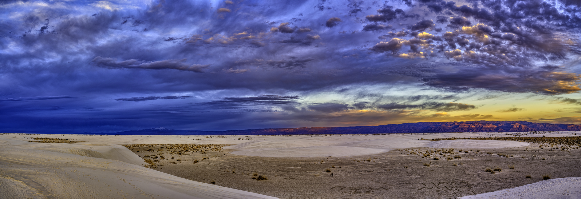 Sundown at White Sands