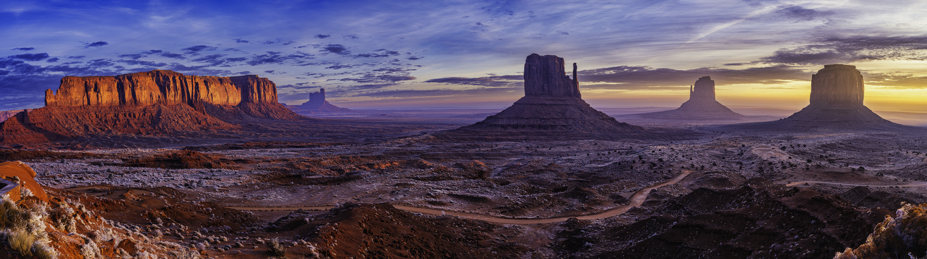 Sunrise at Monument Valley