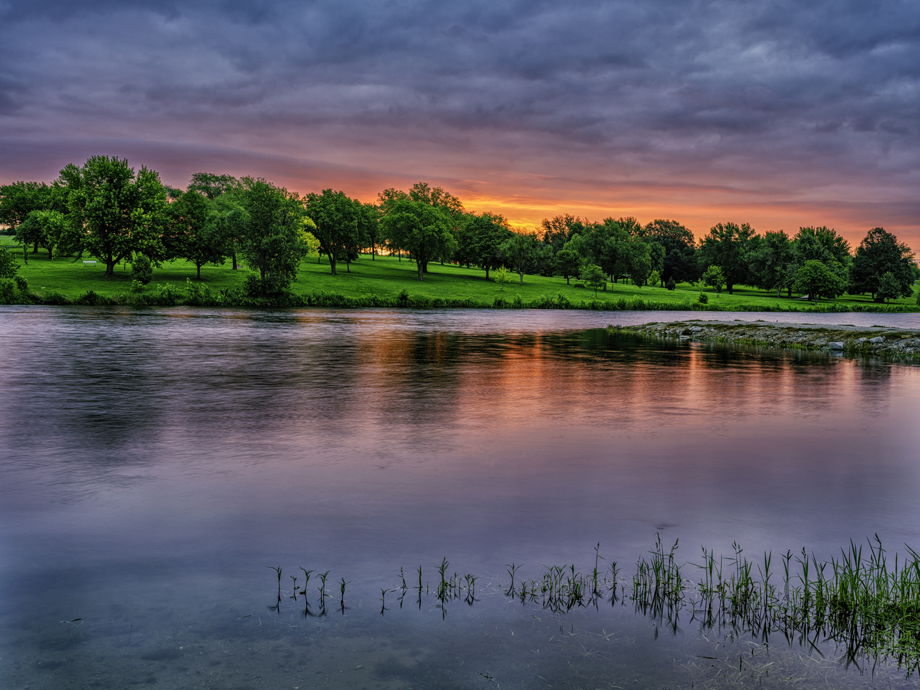 Sunrise at Skyview Lake