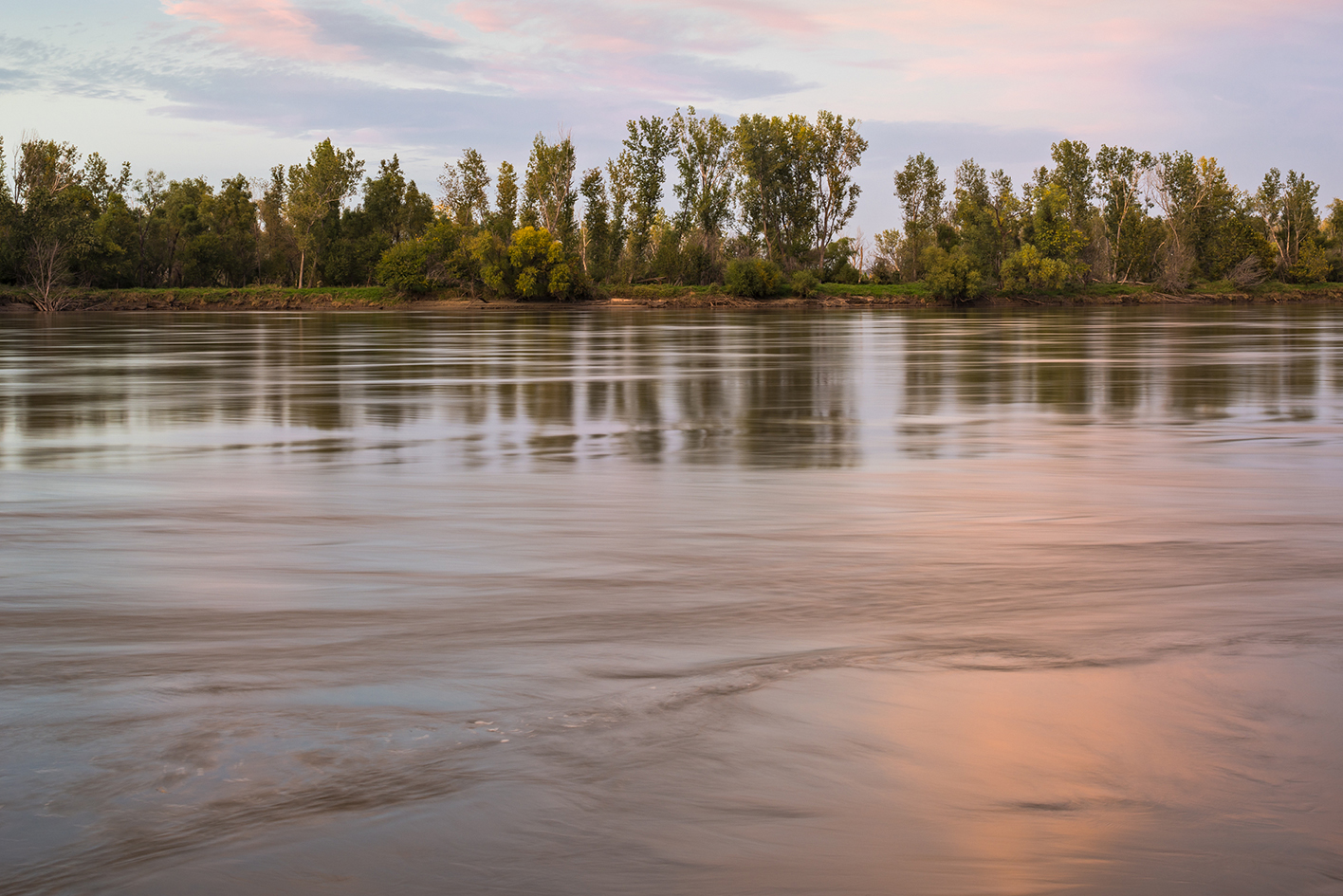 Sunset on the Missouri