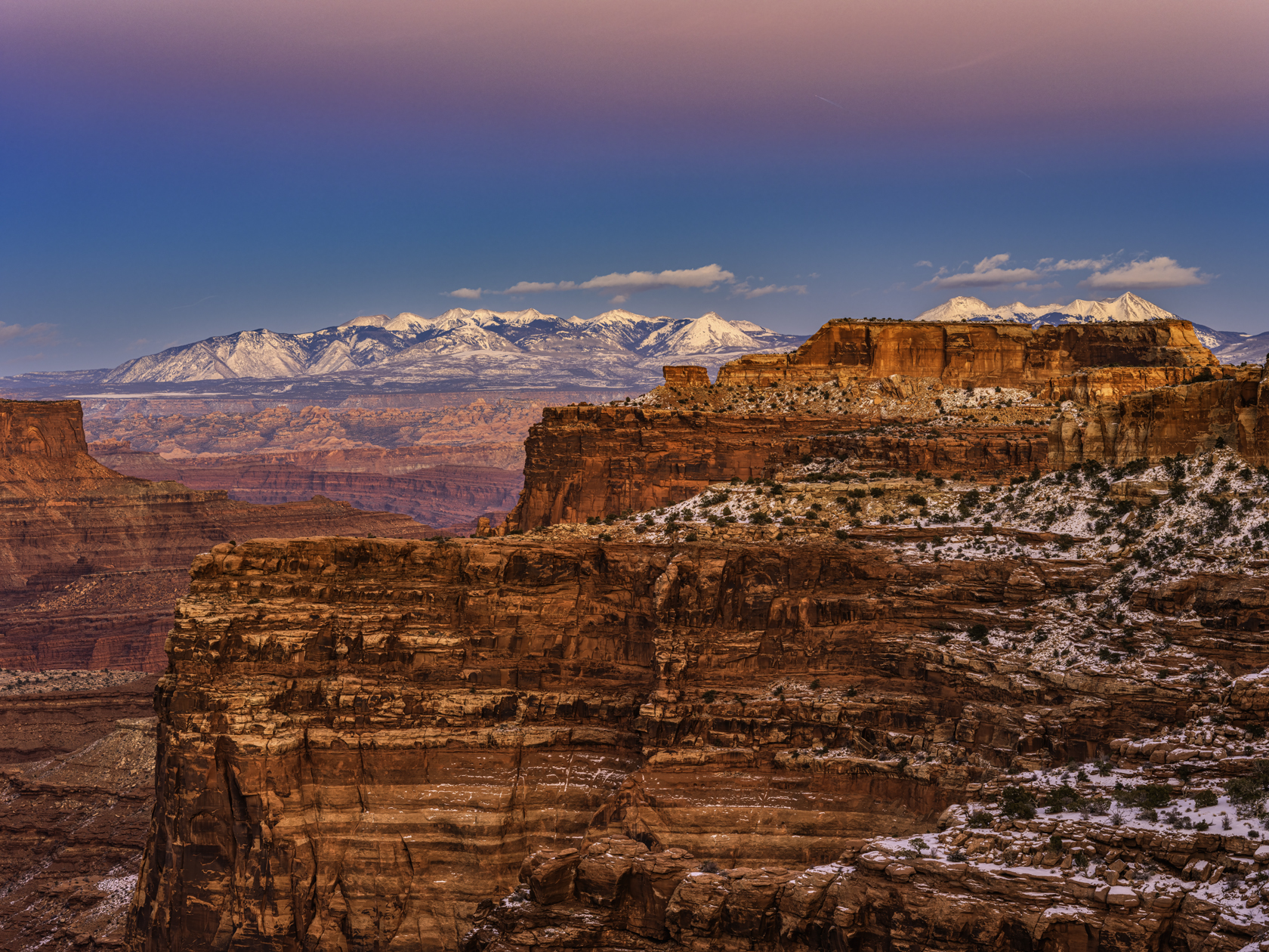 Twilight at Shafer Canyon