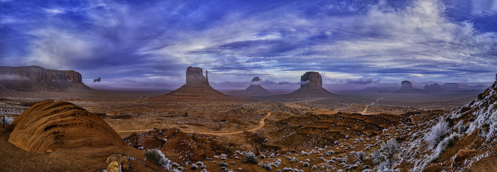 Winter at Monument Valley