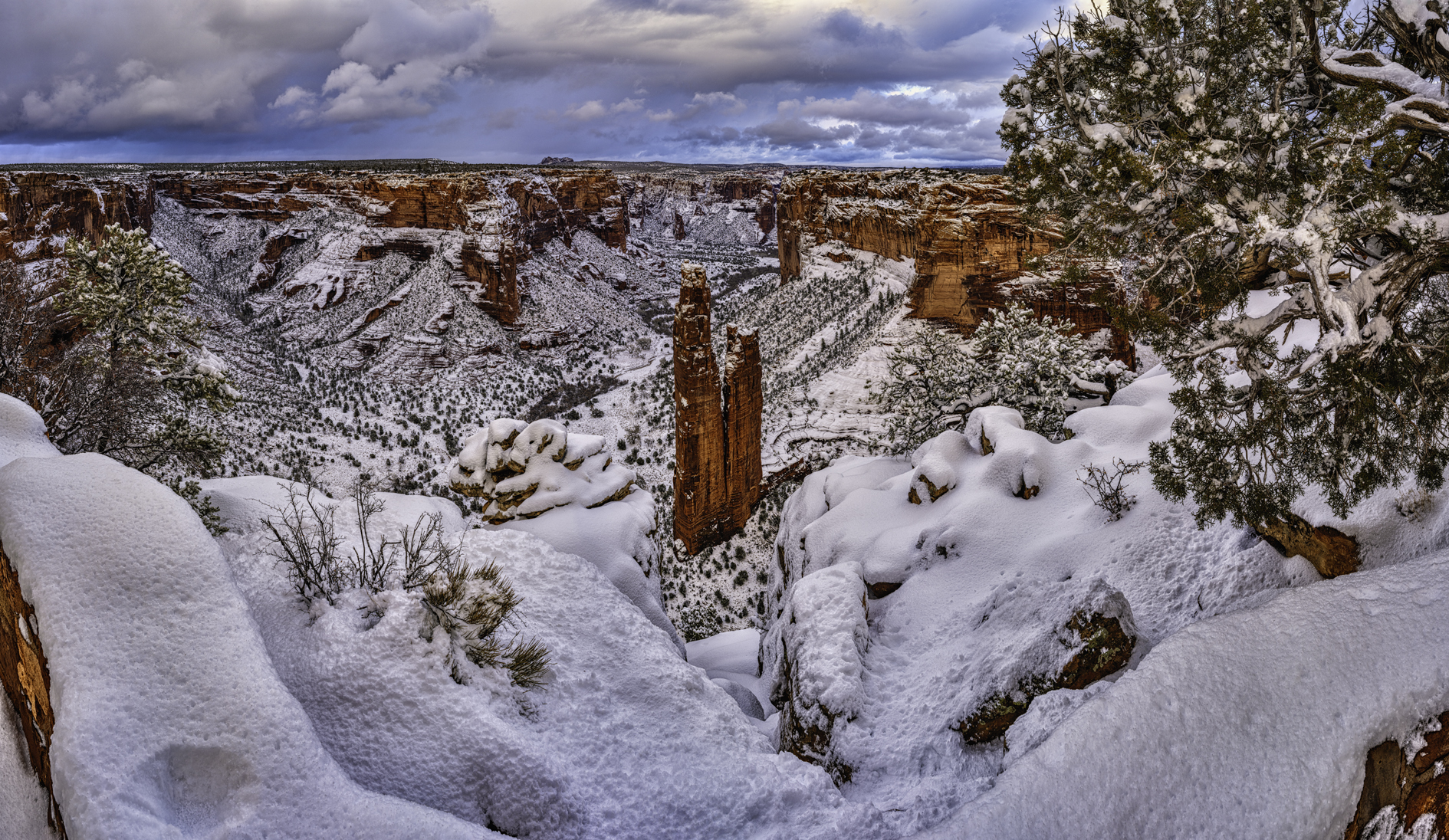 Winter at Spider Rock